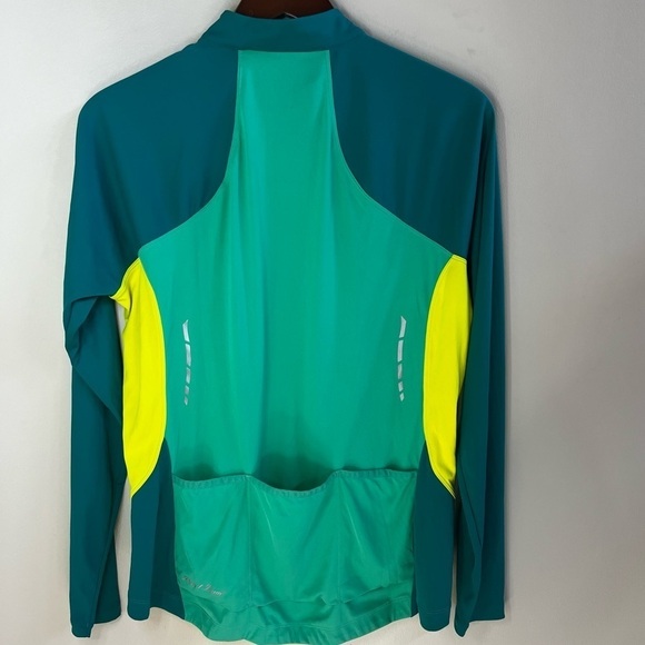 Pearl Izumi Size XL Women Elite Ride Symphony Cycling Zip Long Sleeve green - Picture 3 of 11